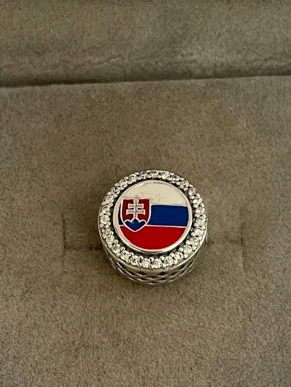 Pandora Slovakia Flag Exclusive Charm Bead